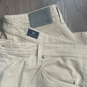 Adriano AG tan chino pants with a stretch.  Never Worn